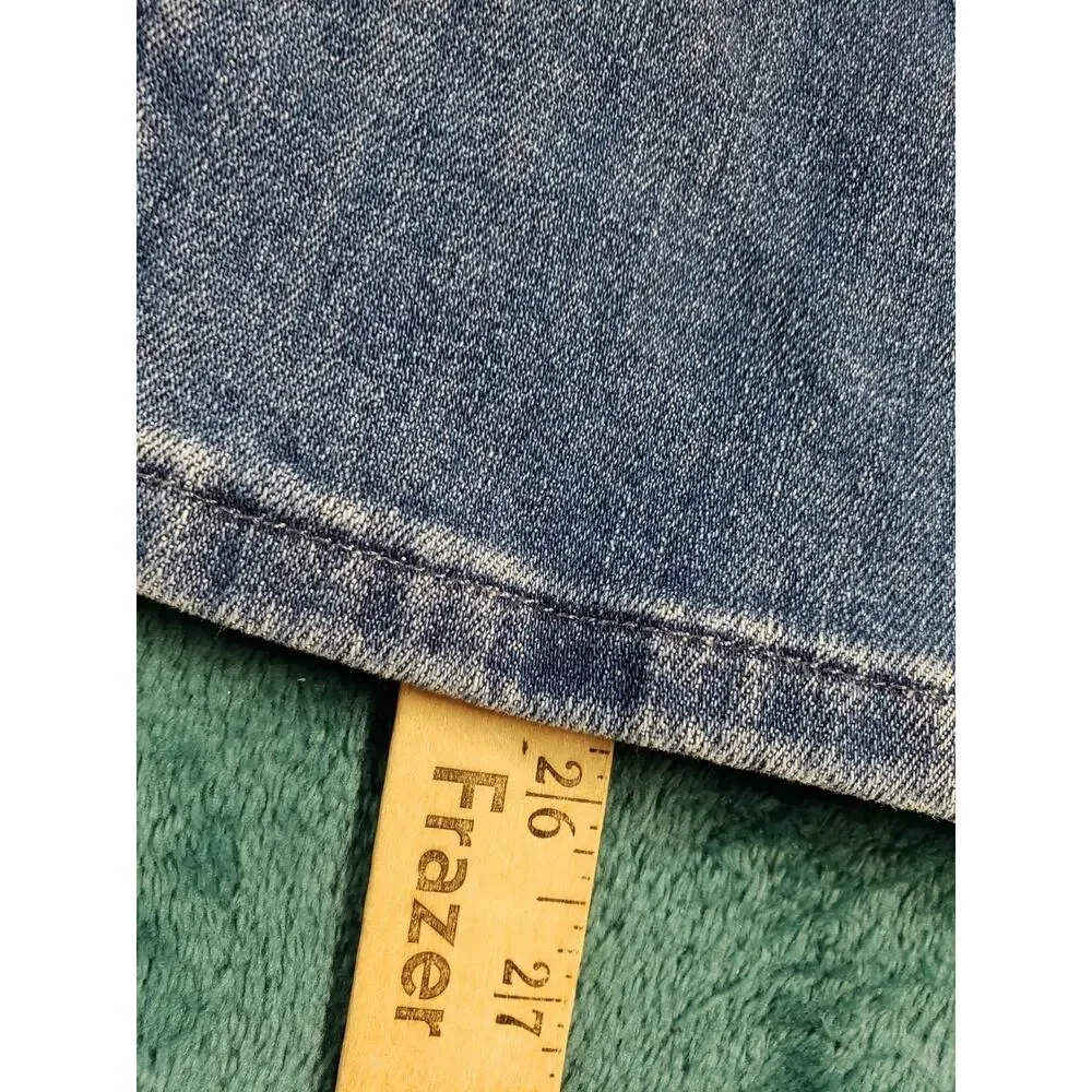 Ann Taylor Jeans Size 12 Women Blue Pants Denim Stretch Mid Rise Straight Ankle